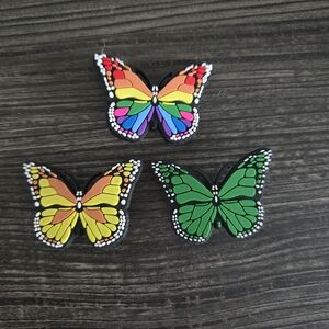 Butterfly croc charms